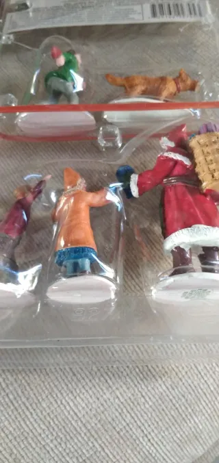 Set Figurine Natale Lemax Santa con slitta e renna