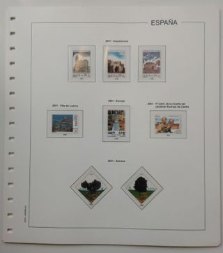 SUPLEMENTO EDIFIL 2001 SELLOS ESPAÑA ESTCH.TRANSP.