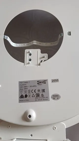 Lámpara Led de techo, blanca 45 cm diámetro. Ikea