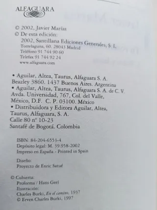 Tu rostro mañana. 1 Fiebre y lanza, Javier Marías