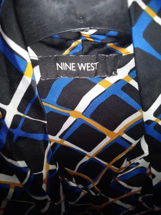 Camisa sin mangas con estampado geométrico