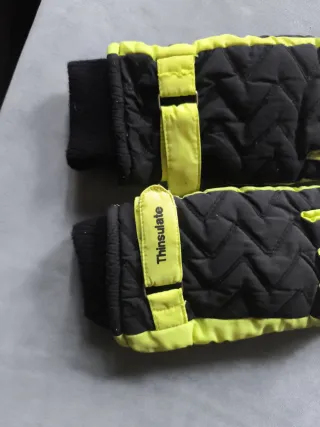 Guantes de Nieve Thinsulate Hombre Negros y Amaril