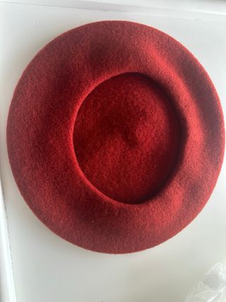 Sombrero boina rojo