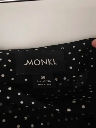 Falda estilo pareo lunares