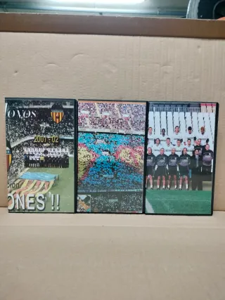 3 Cintas VHS Valencia C.F. Campione Liga 01/02