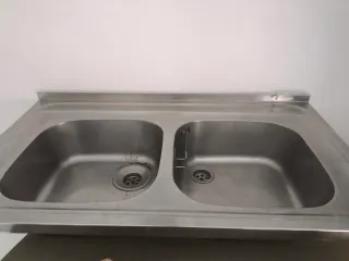 Fregadero doble 50x90 cm