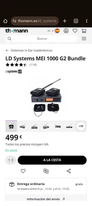 LD Systems MEI 1000 G2 Bundle