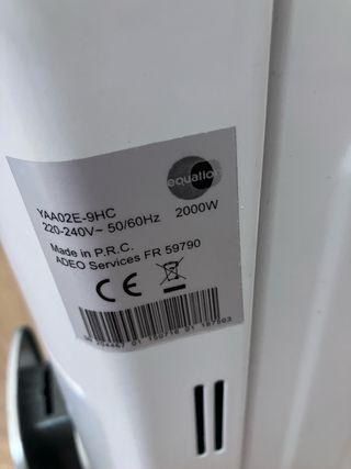 Radiador Eléctrico Aceite 2000 w Leroy Merlin