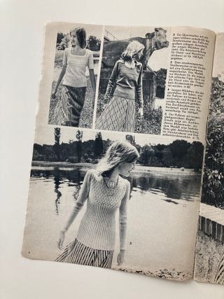 Revista Vintage Modische Maschen Aleman RDA