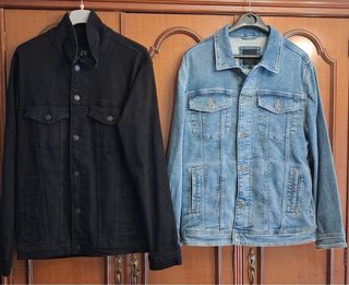 Chaqueta Vaquera Azul talla L y negra talla M