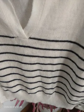 Jersey rayas cuello polo talla XXL