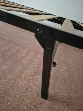 Somier Plegable Metal y Madera 90cm