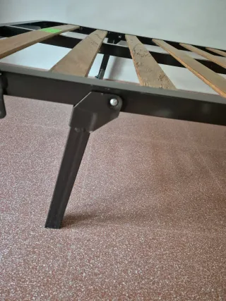Somier Plegable Metal y Madera 90cm