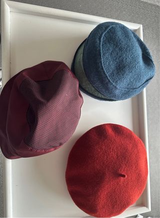 3 Gorros Sombrero Boina