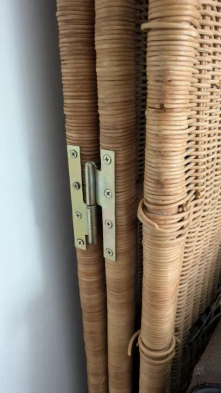 Biombo de mimbre 3 paneles