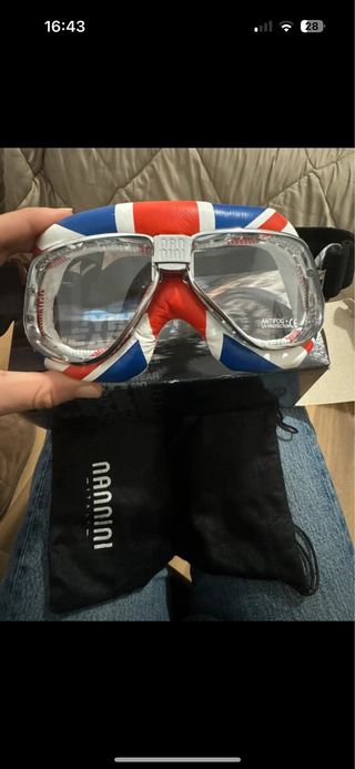 Occhiali Nannini Moto Union Jack Made in Italy