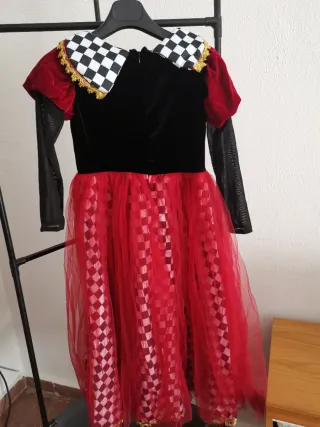 Disfraz Reina Corazones Talla S (150 cm)