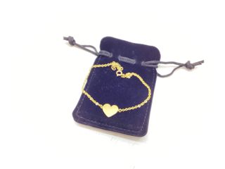 pulsera oro 18k con piedra con circonita