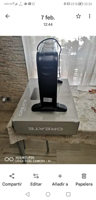 Estufa eléctrica CREATE