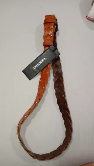 Cinturón trenzado Diesel mujer