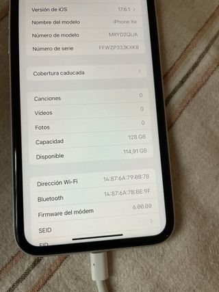 iPhone XR 128GB Blanco
