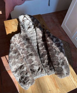 Chaqueta reversible plumas