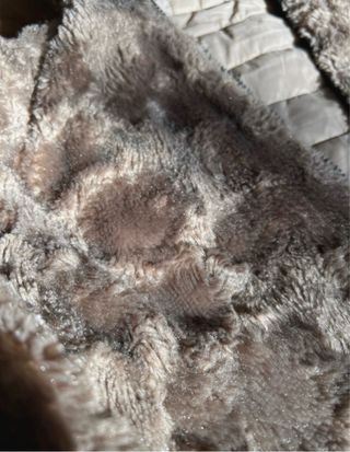 Chaqueta reversible plumas