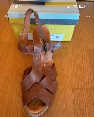 Sandalias Hispanitas Marrón Talla 36