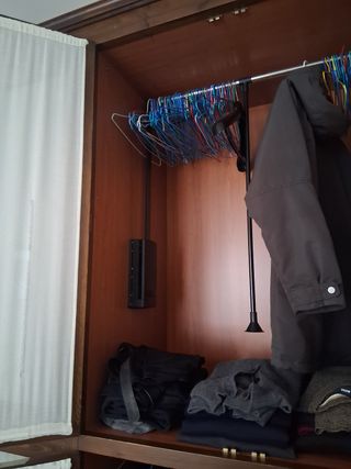 Armario ropero madera y cristal