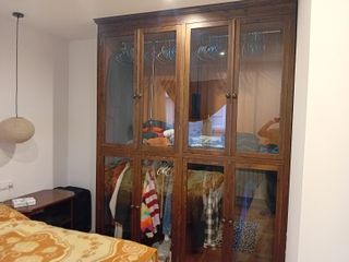 Armario ropero madera y cristal