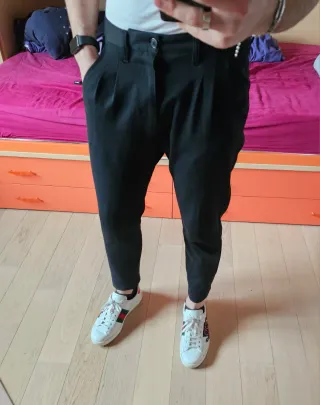 Pantaloni eleganti Berna neri uomo (tg.46)