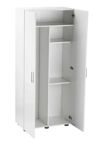 Armario de almacenaje blanco 180x79x42 cm madera