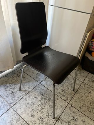 Sillas de comedor apilables madera y metal