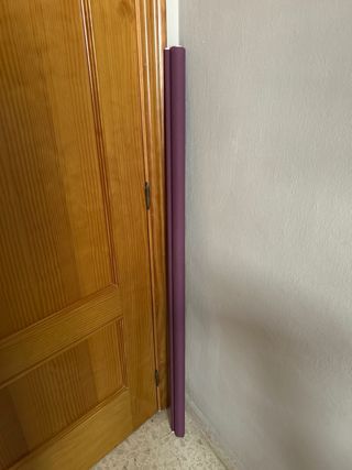 Estor enrollable morado de papel