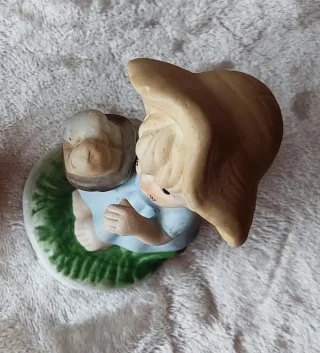 Figura Niña Vintage Porcelana 70s