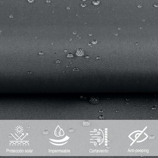 SUNNY GUARD Toldo Vela de Sombra Impermeable 3x3x4