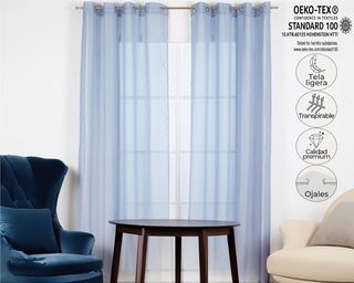 TRAMAS+ Cortinas Visillo Semitransparente para Sal