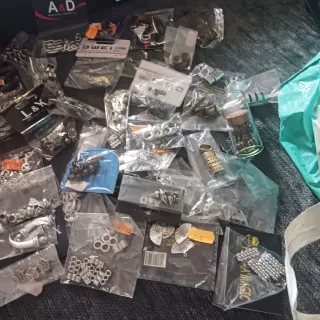 Lote Abalorios Plata Manualidades