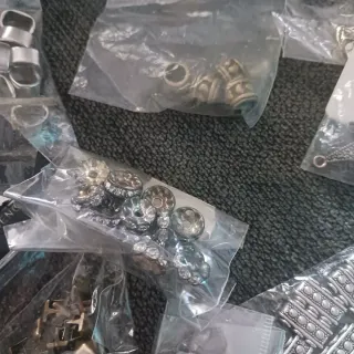 Lote Abalorios Plata Manualidades