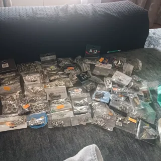 Lote Abalorios Plata Manualidades