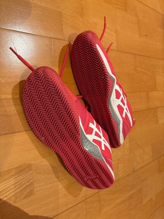 Zapatillas Asics rosas y blancas