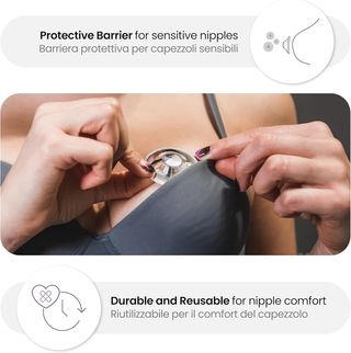 COVERbasics Pezoneras de Plata para la Lactancia (