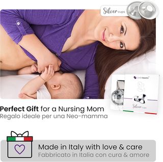 COVERbasics Pezoneras de Plata para la Lactancia (