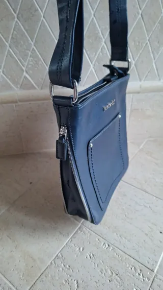 Borsello Nero Giardini blu donna