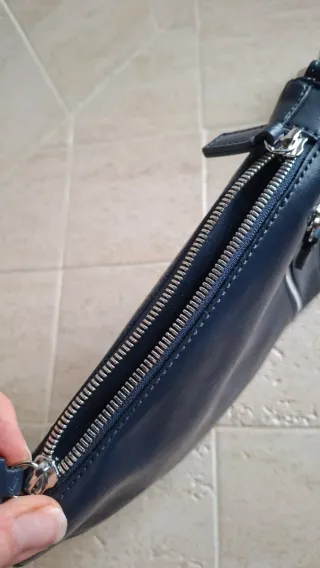 Borsello Nero Giardini blu donna