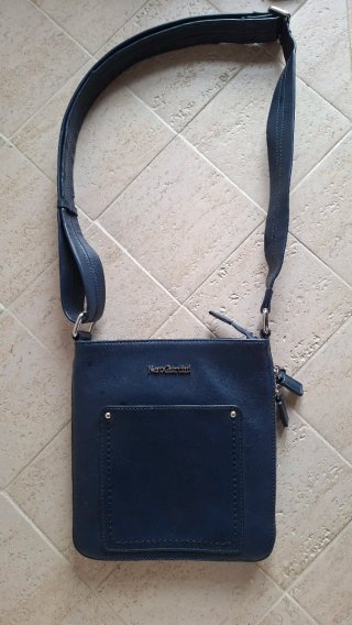 Borsello Nero Giardini blu donna