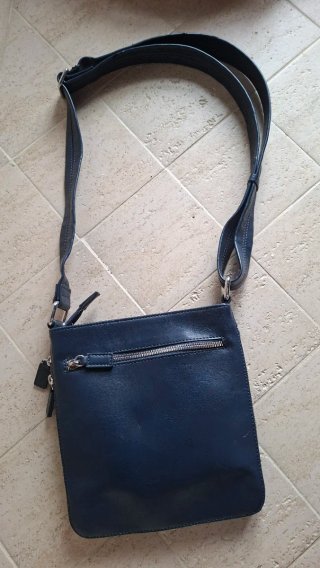 Borsello Nero Giardini blu donna