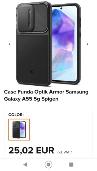 Samsung  A55 5G 256GB + carcasa protege lentes