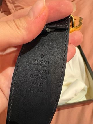 Cinturón Gucci negro