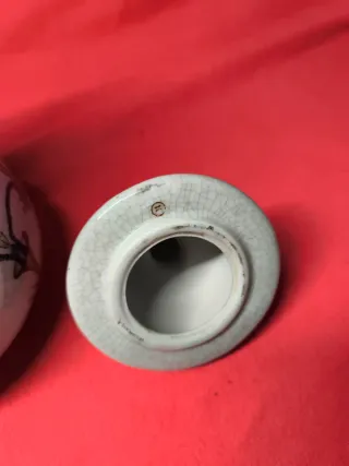 Jarrón Cerámica Japonés Vintage Años 60